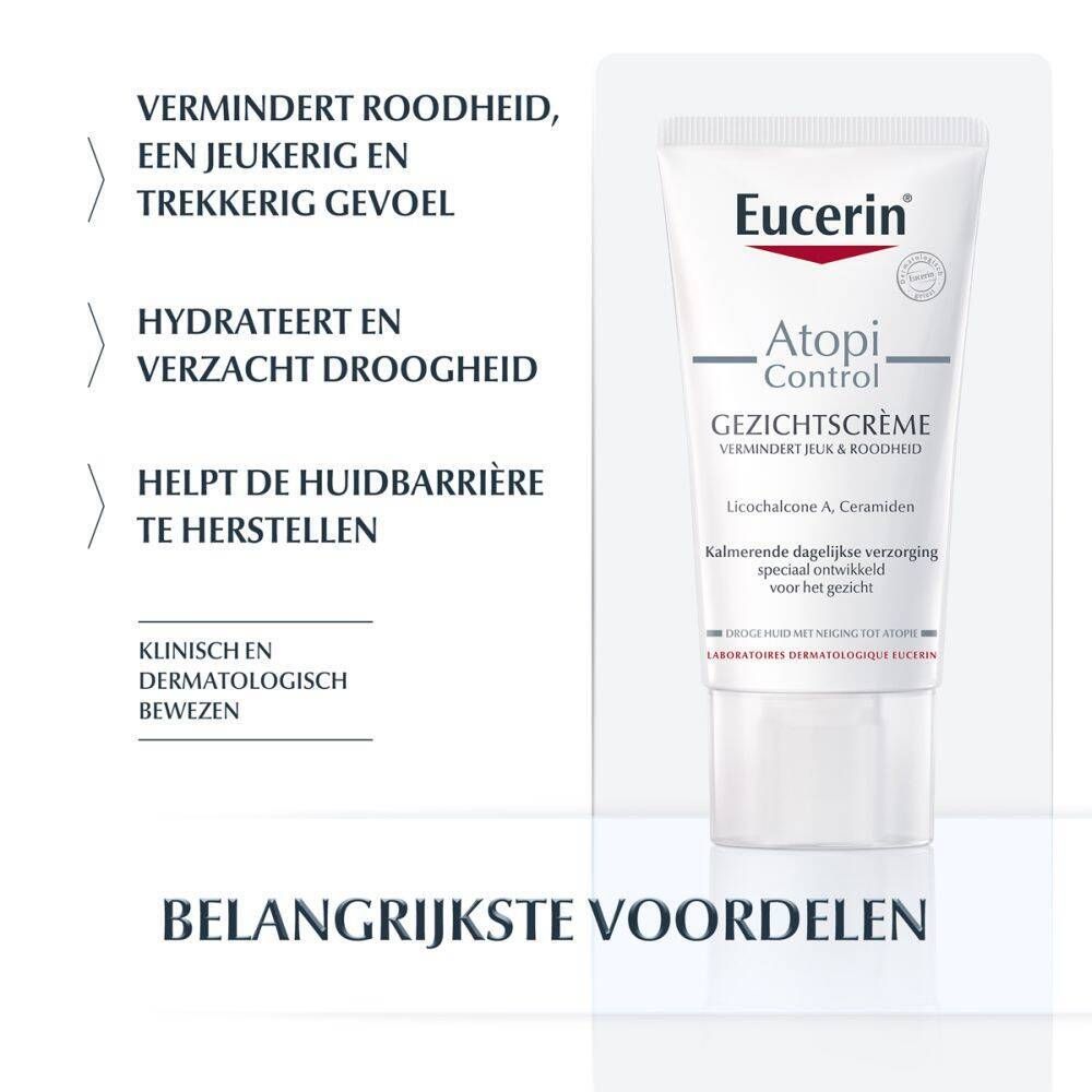 Eucerin AtopiControl Gezichtscrème Droge Huid met Neiging tot Atopie