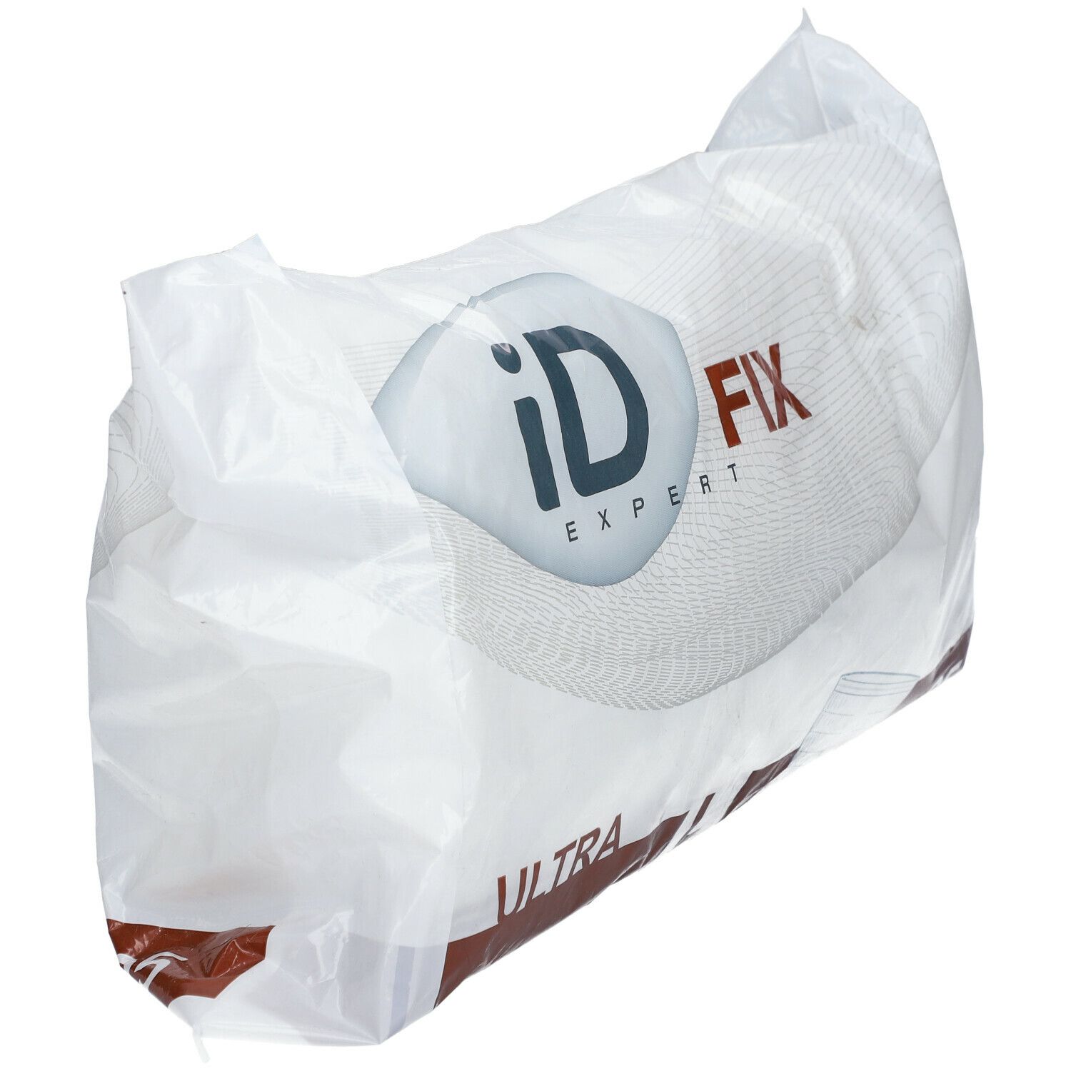 Verpakking ID Expert Fix Ultra. Witte zak met logo en productnaam. Bovenaanzicht.