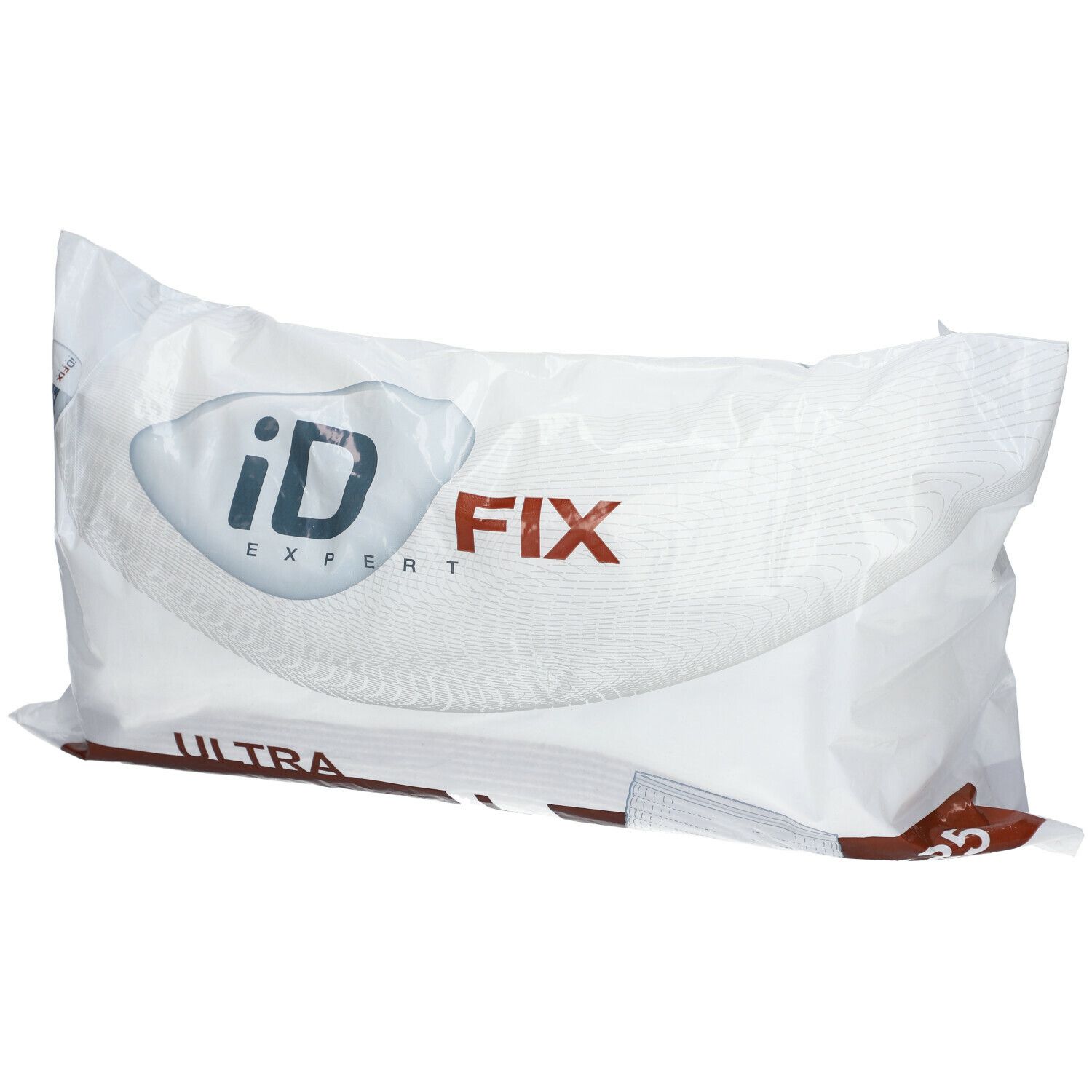Verpakking ID Expert Fix Ultra. Witte zak met logo en productnaam. Bovenaanzicht.