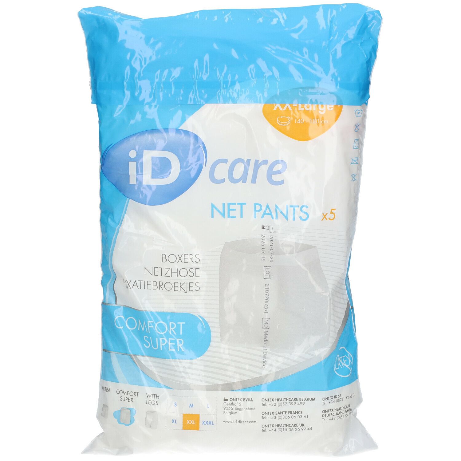 iD Care Net Pants Extra Extra Large