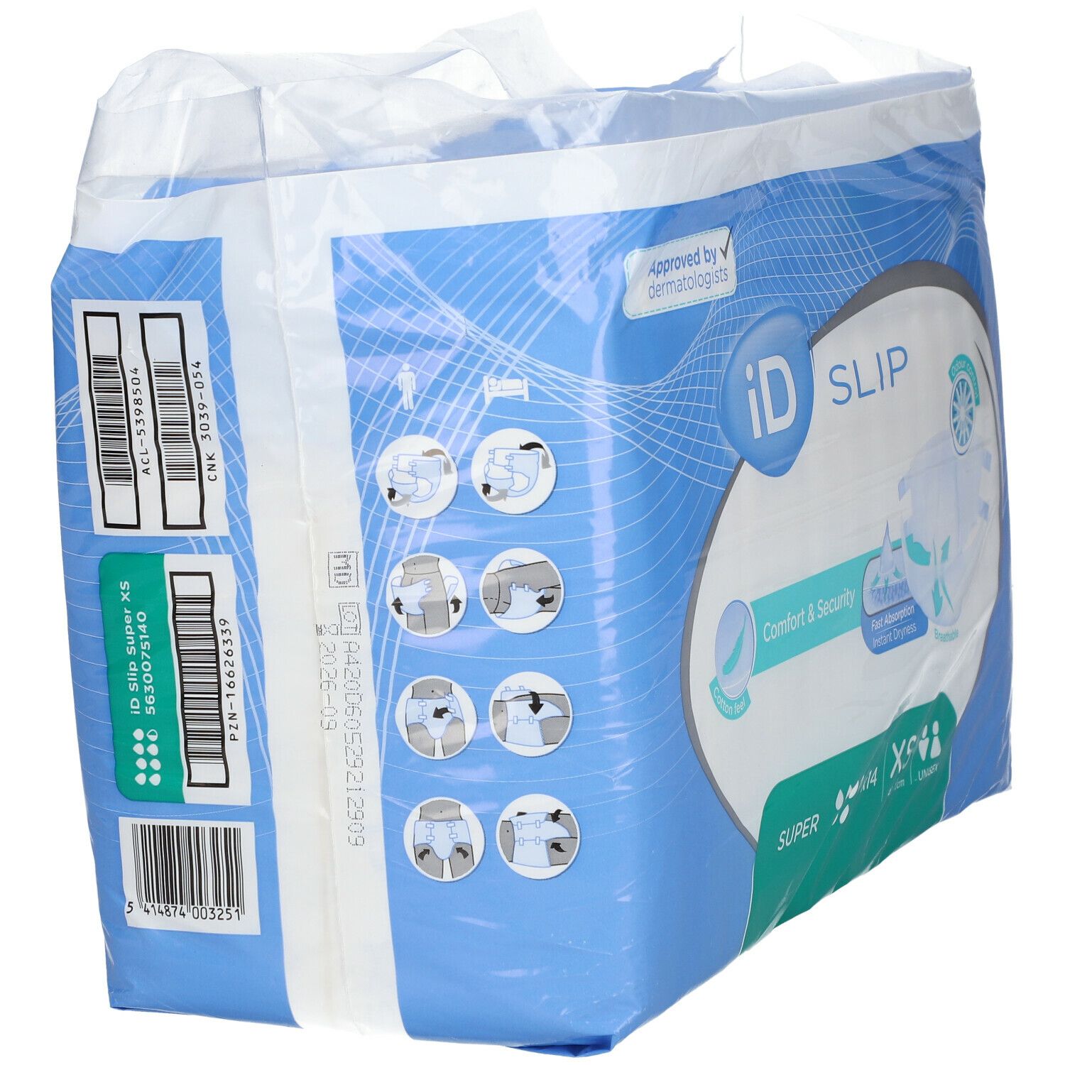 id Slip Comfort & Security Super Extra Small