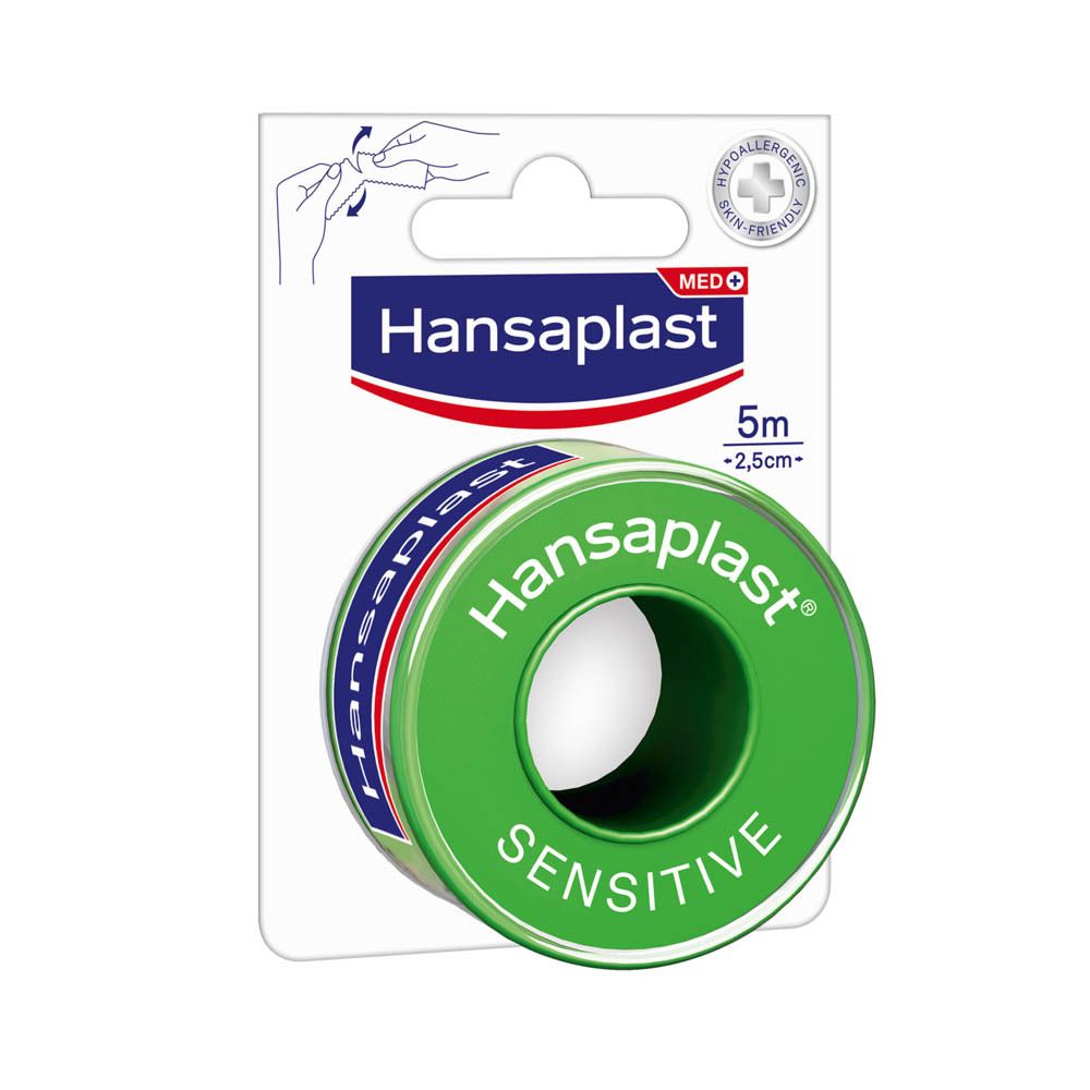 Hansaplast Med Sensitive Pansement  2.5cm x 5m