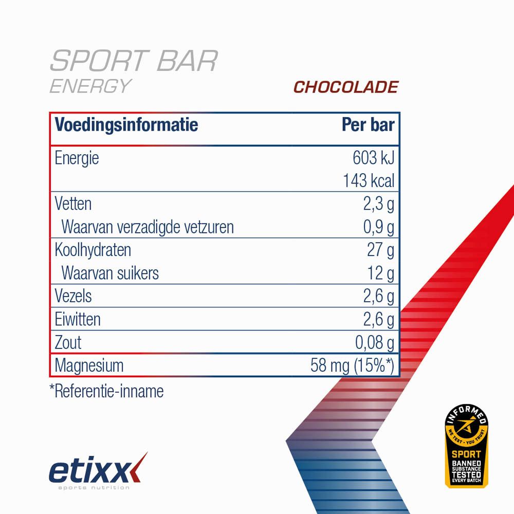 Etixx Energy Sport Bar Chocolate