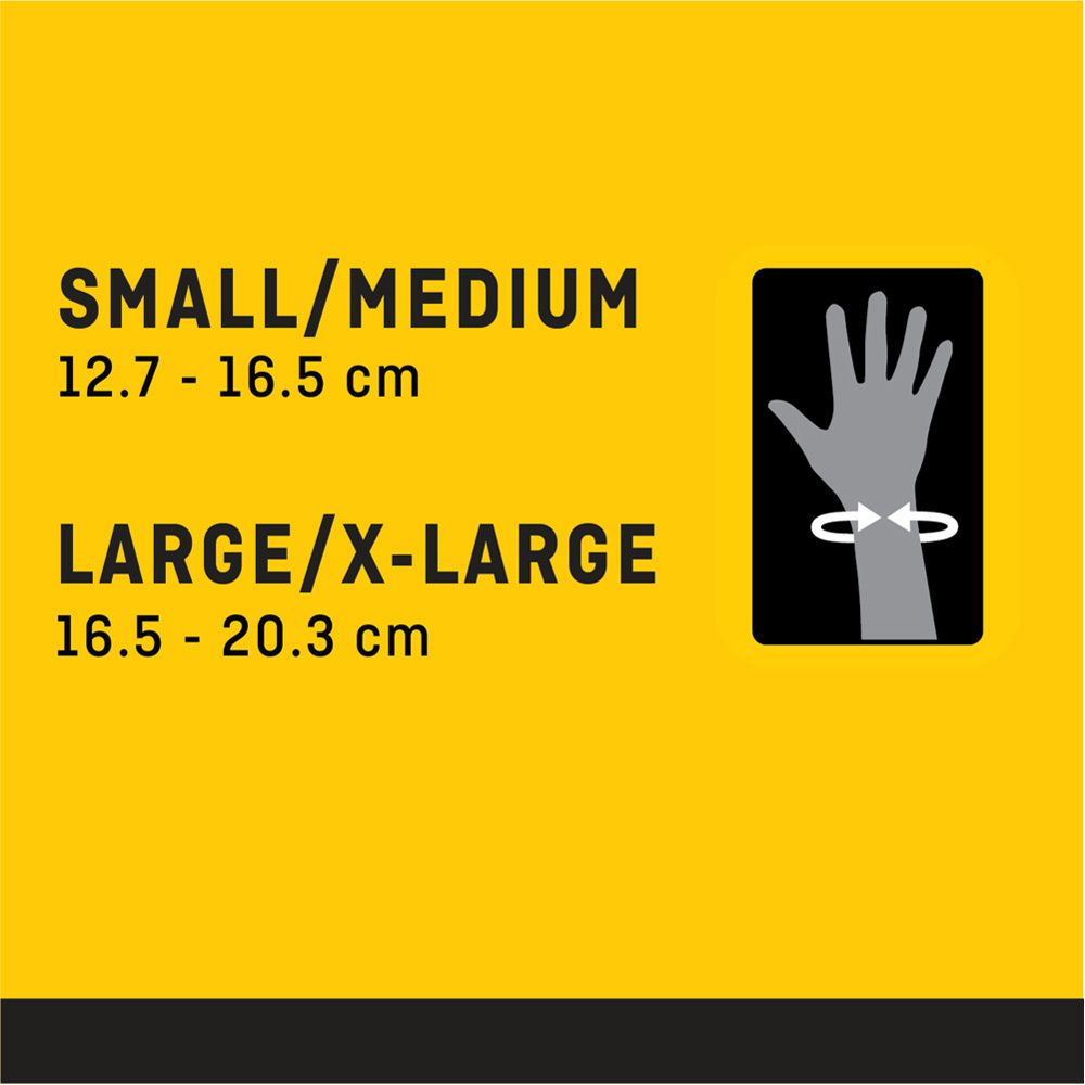 3M™ FUTURO™ Deluxe duimspalk. L/XL. Verpakking met productafbeelding en maatindicaties.