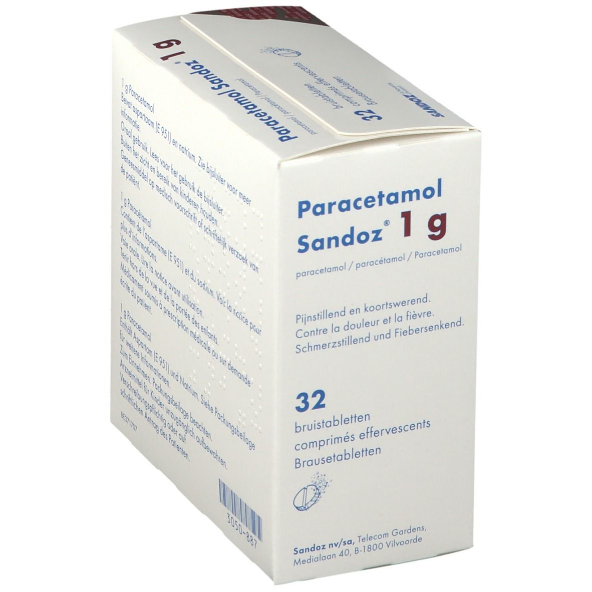 Paracetamol Sandoz 1g