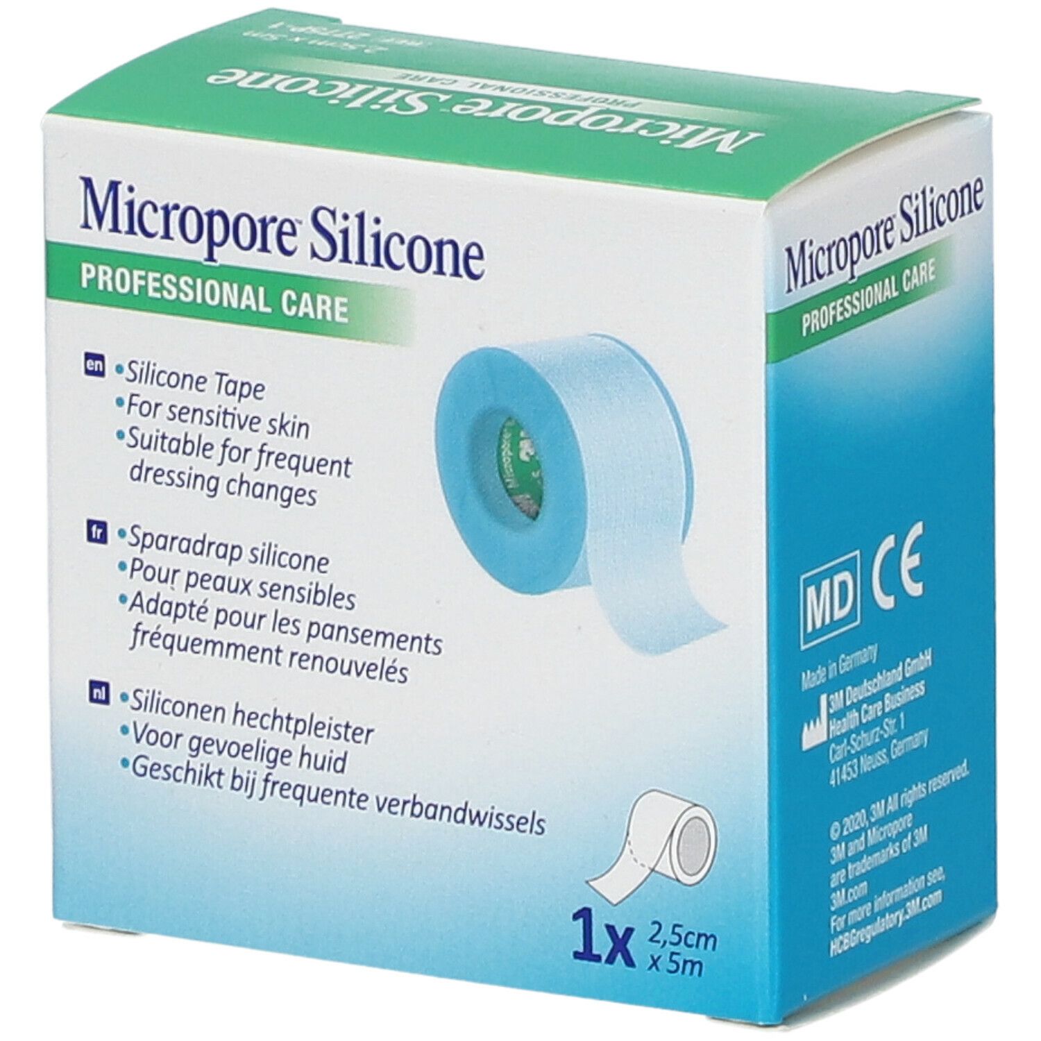 3M Micropore Silicone Medische Hechtpleister 2.5cm X 5m 2775-1FR