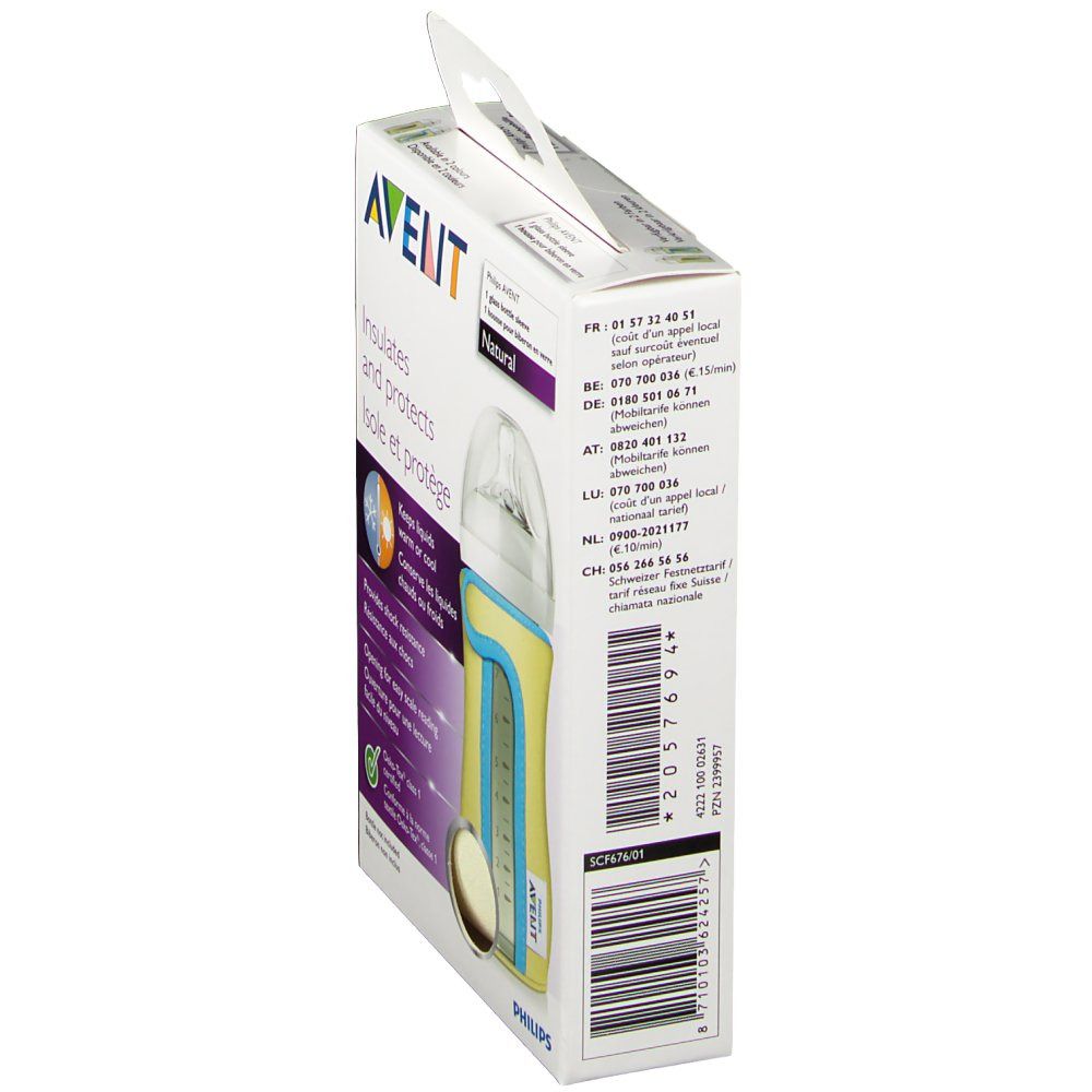Avent Hoes Zuigfles Glas 240 ml