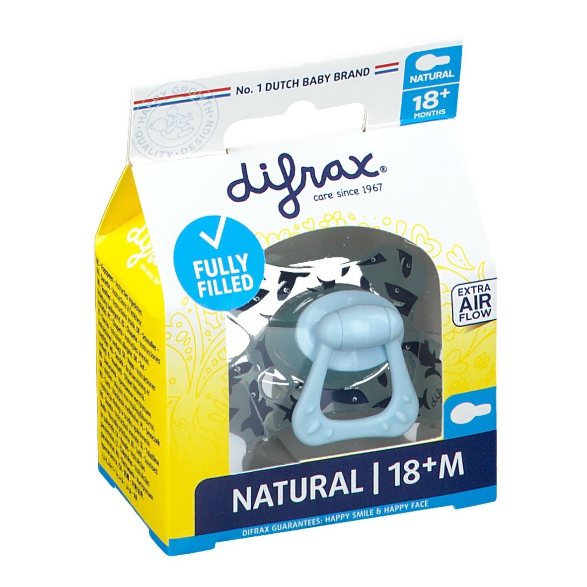 Difrax Fopspeen Natural 18M+