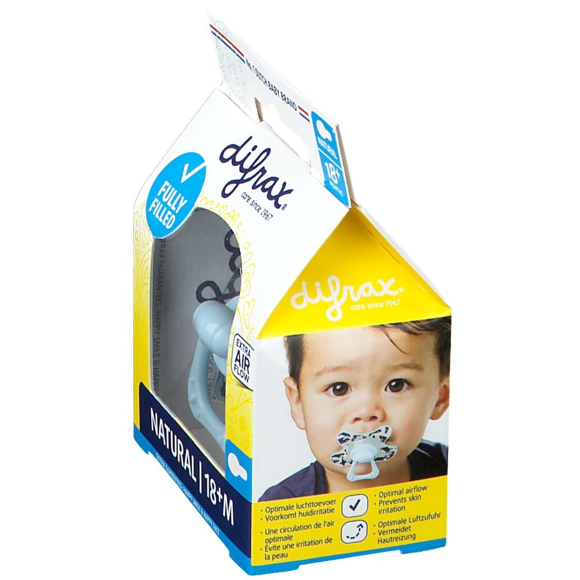 Difrax Fopspeen Natural 18M+