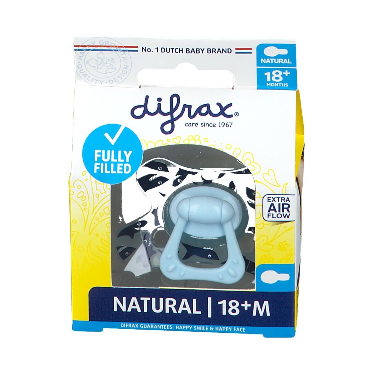 Difrax Fopspeen Natural 18M+