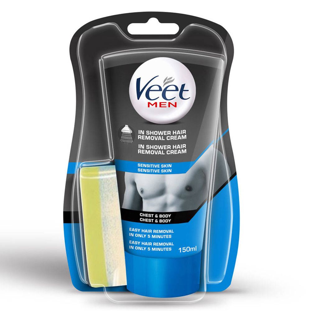 Veet for Men Crème Dépilatoire sous la Douche - Peaux Sensibles