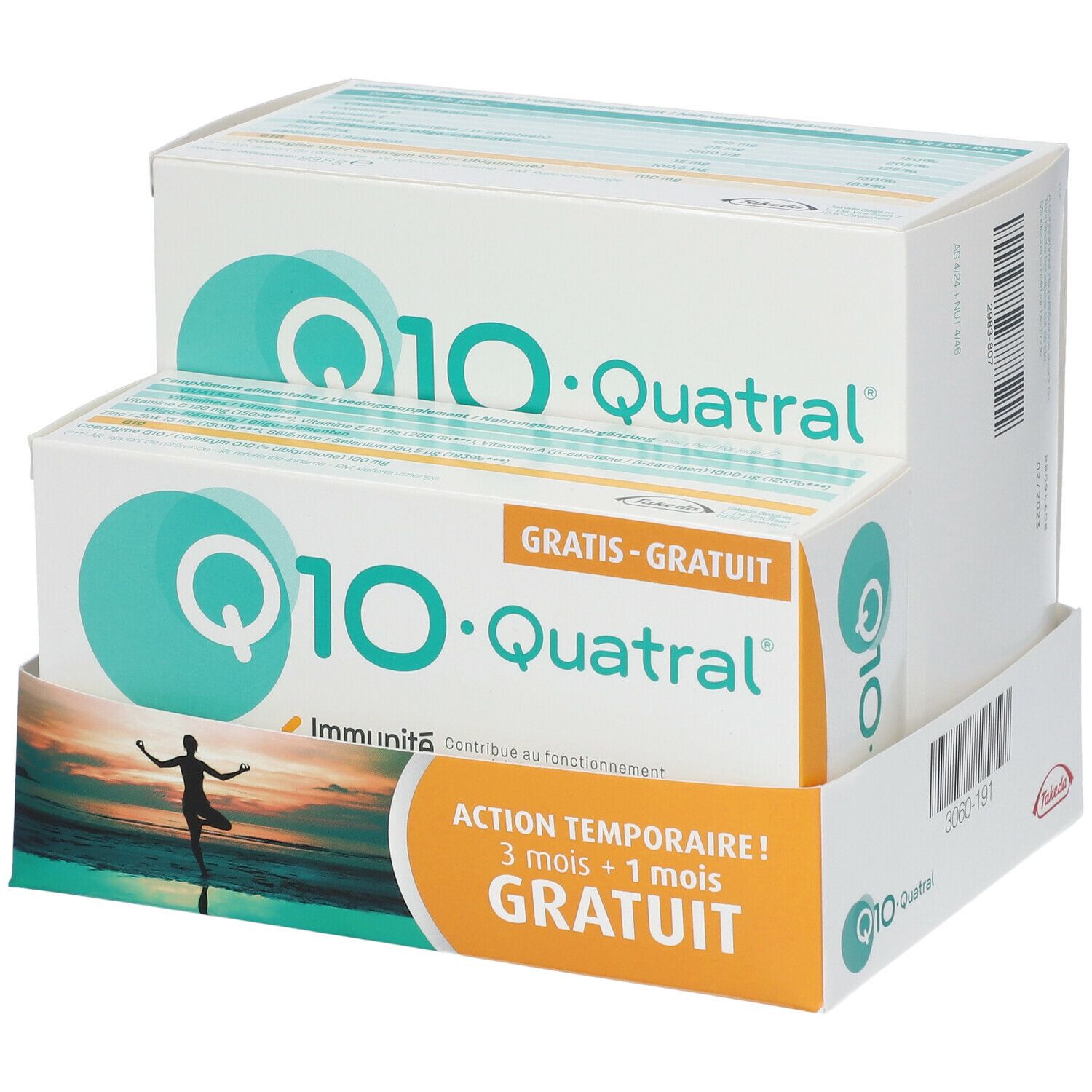 Q10-Quatral Immunité & Énergie - 3 Mois + 1 Mois GRATUIT