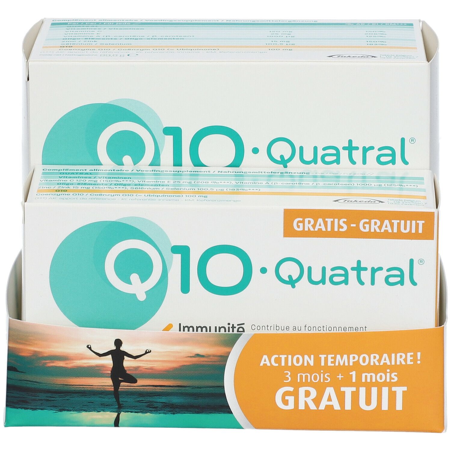 Q10-Quatral Immunité & Énergie - 3 Mois + 1 Mois GRATUIT