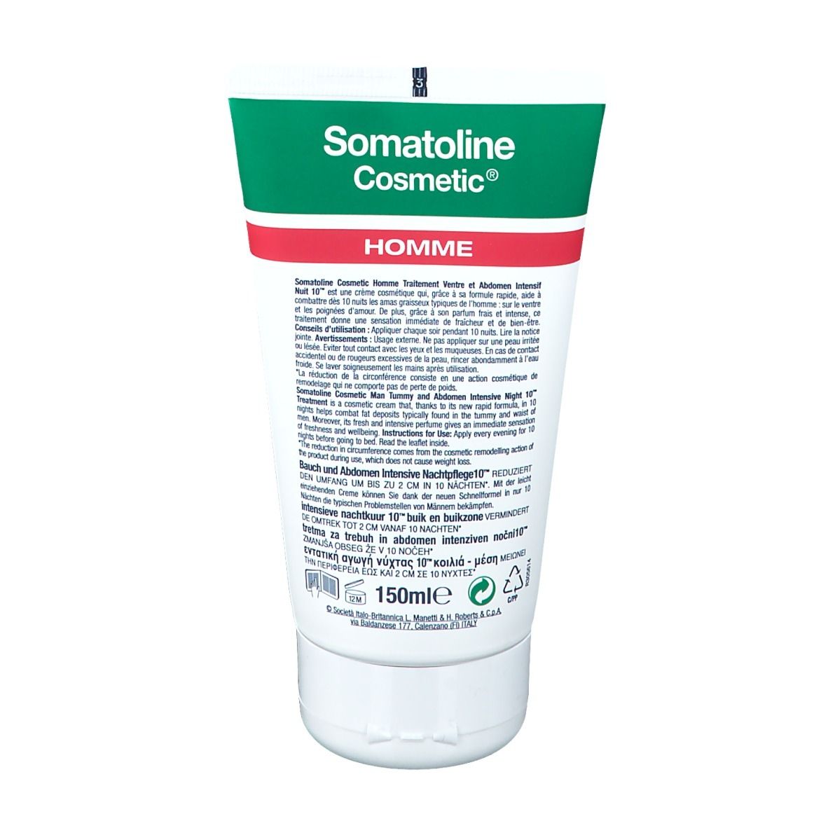 Somatoline Cosmetic Homme Intensieve buik en buikzone nachtkuur 10™