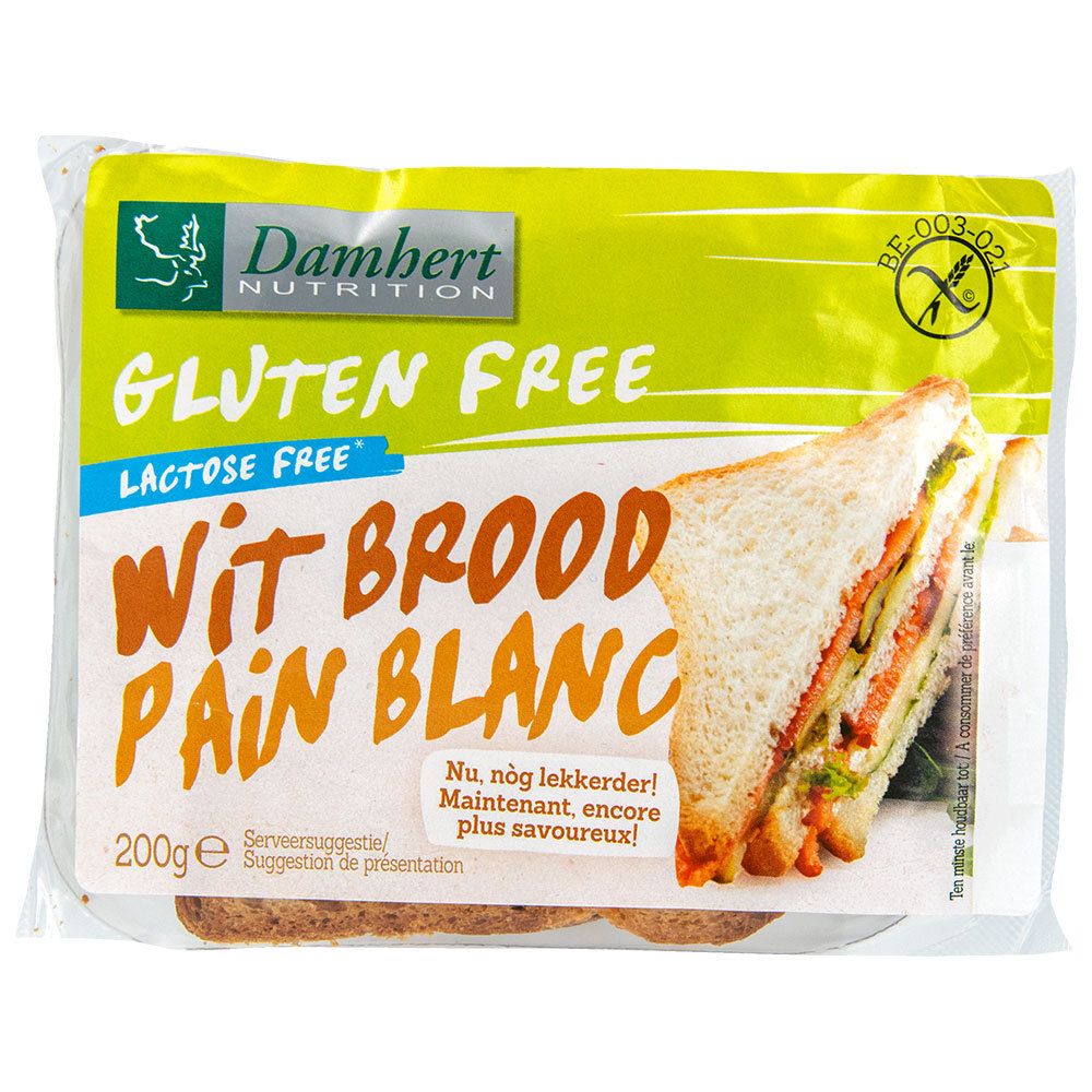 Damhert Glutenvrij Wit Brood Gesneden