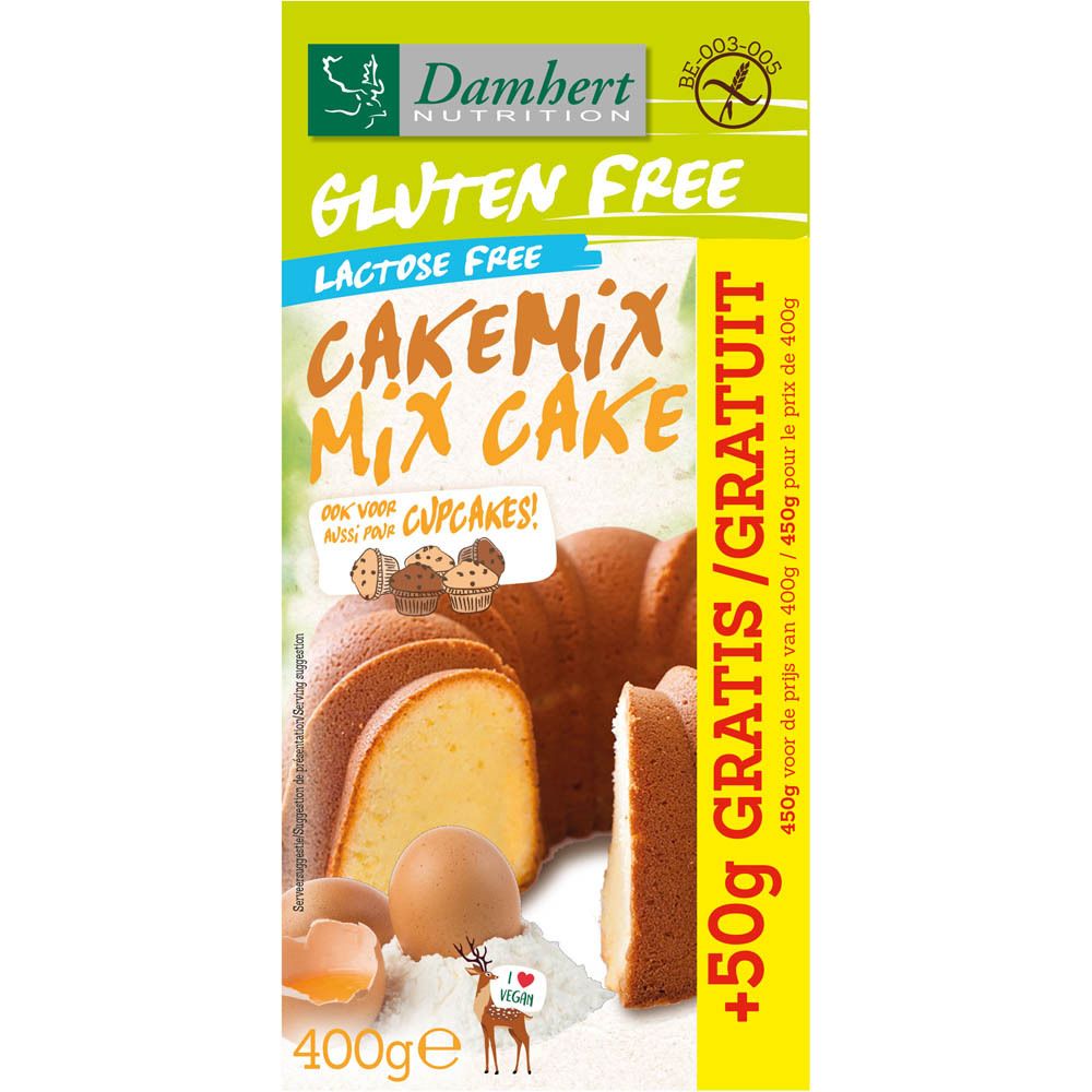 Damhert Glutenvrije Cakemix (Cake-Muffin)