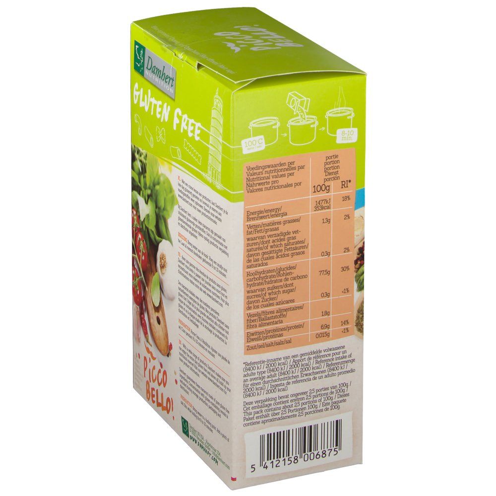 Damhert Pâtes Macaroni Sans Gluten