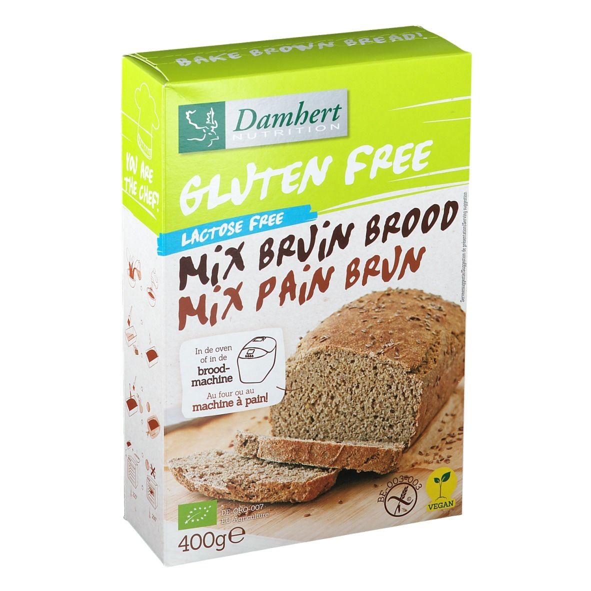 Damhert Mix Pain Brun Sans Gluten