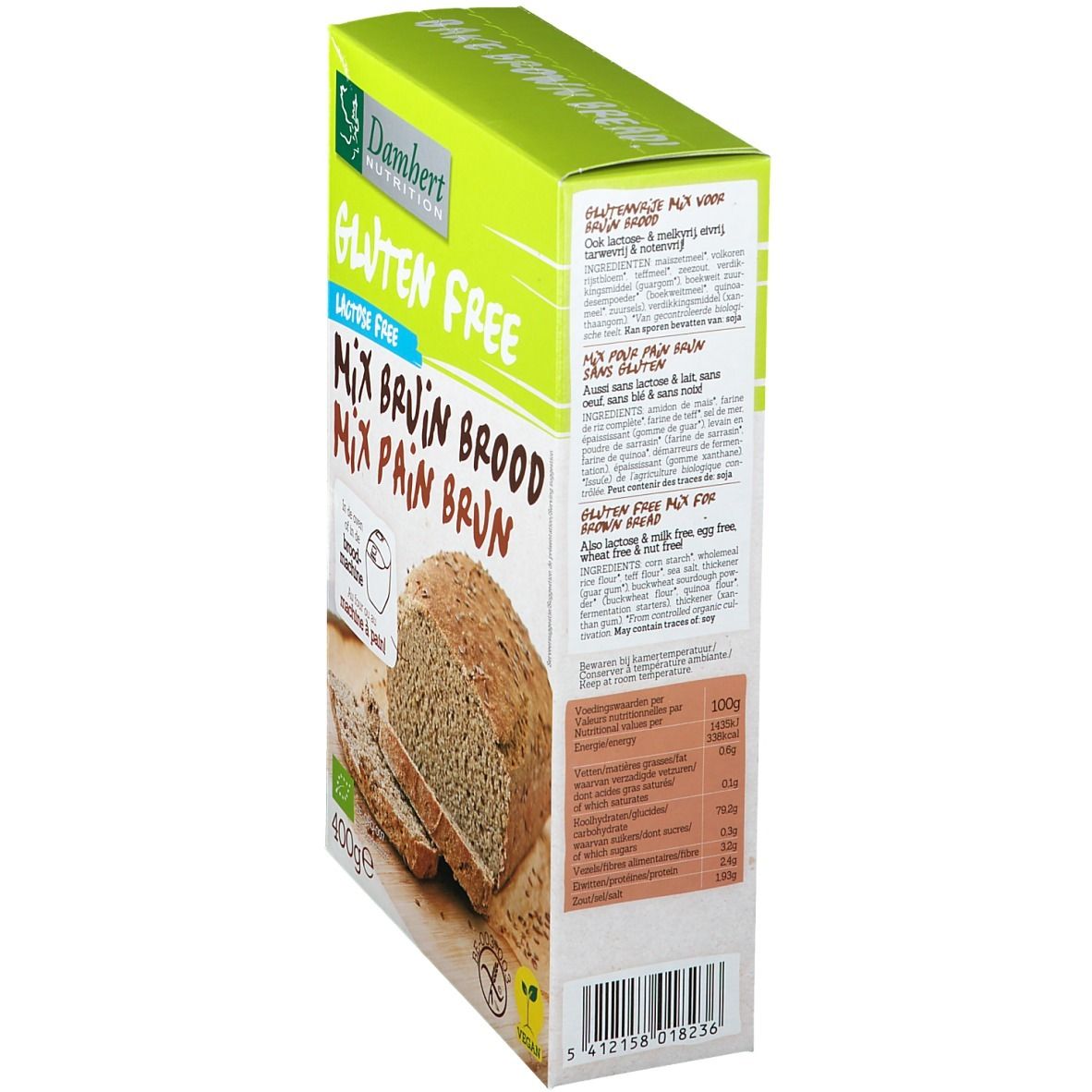 Damhert Mix Pain Brun Sans Gluten