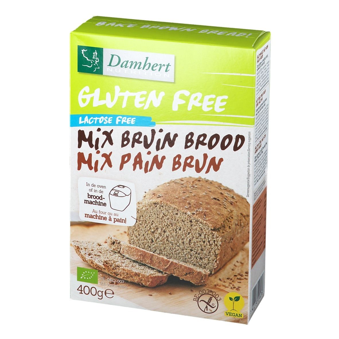 Damhert Mix Pain Brun Sans Gluten