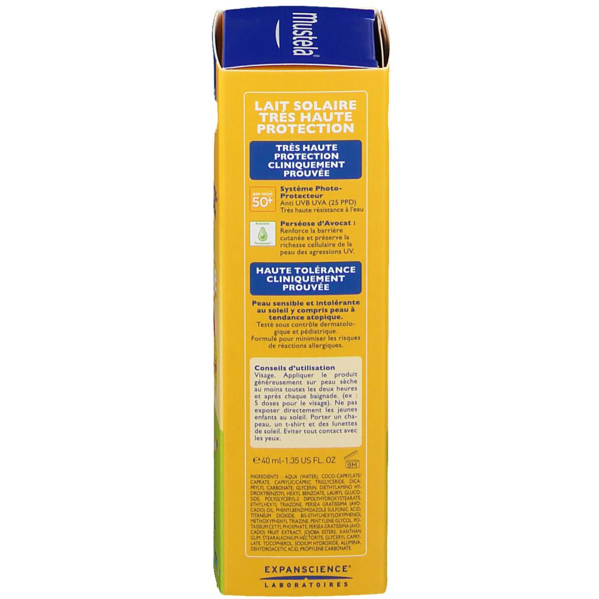 Mustela Bébé Lait Solaire SPF50+ Visage