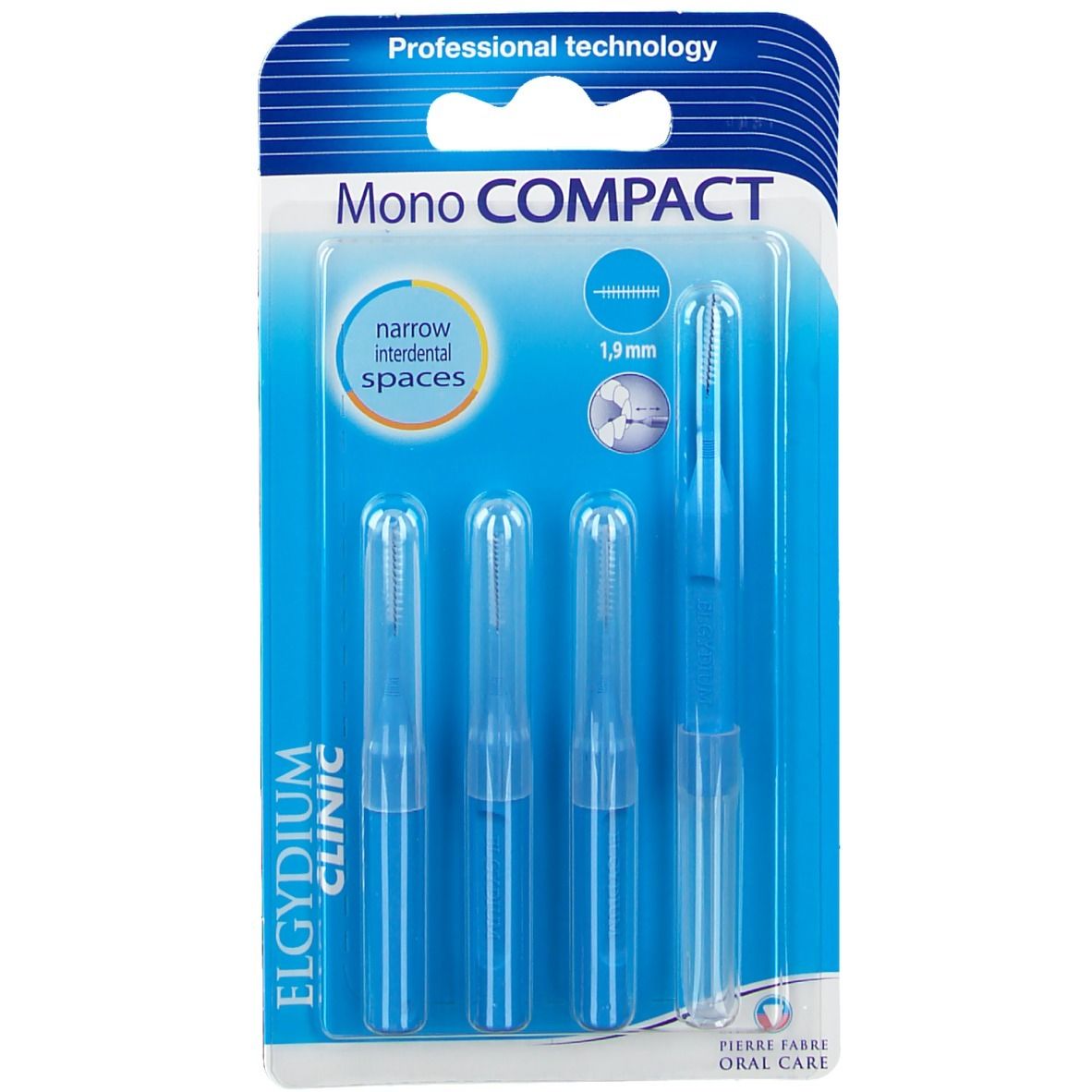 Elgyclinic Interdentale Brush Cylindrisch Blauw 1,9mm