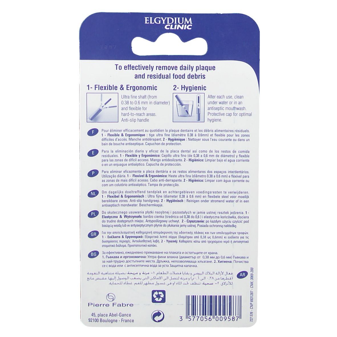 Elgyclinic Interdentale Brush Cylindrisch Blauw 1,9mm