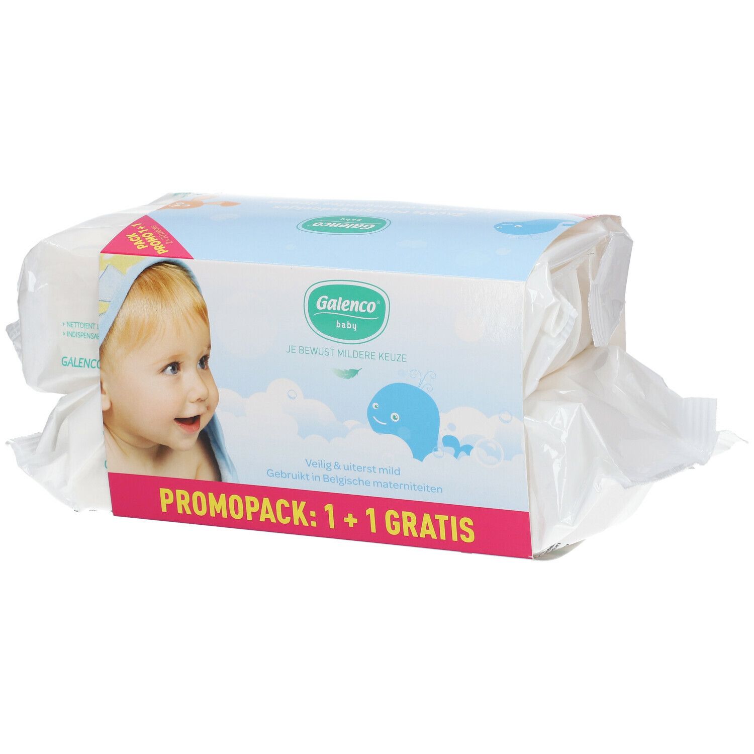Galenco Baby Lingettes Nettoyantes Douces 1 + 1 Gratuit
