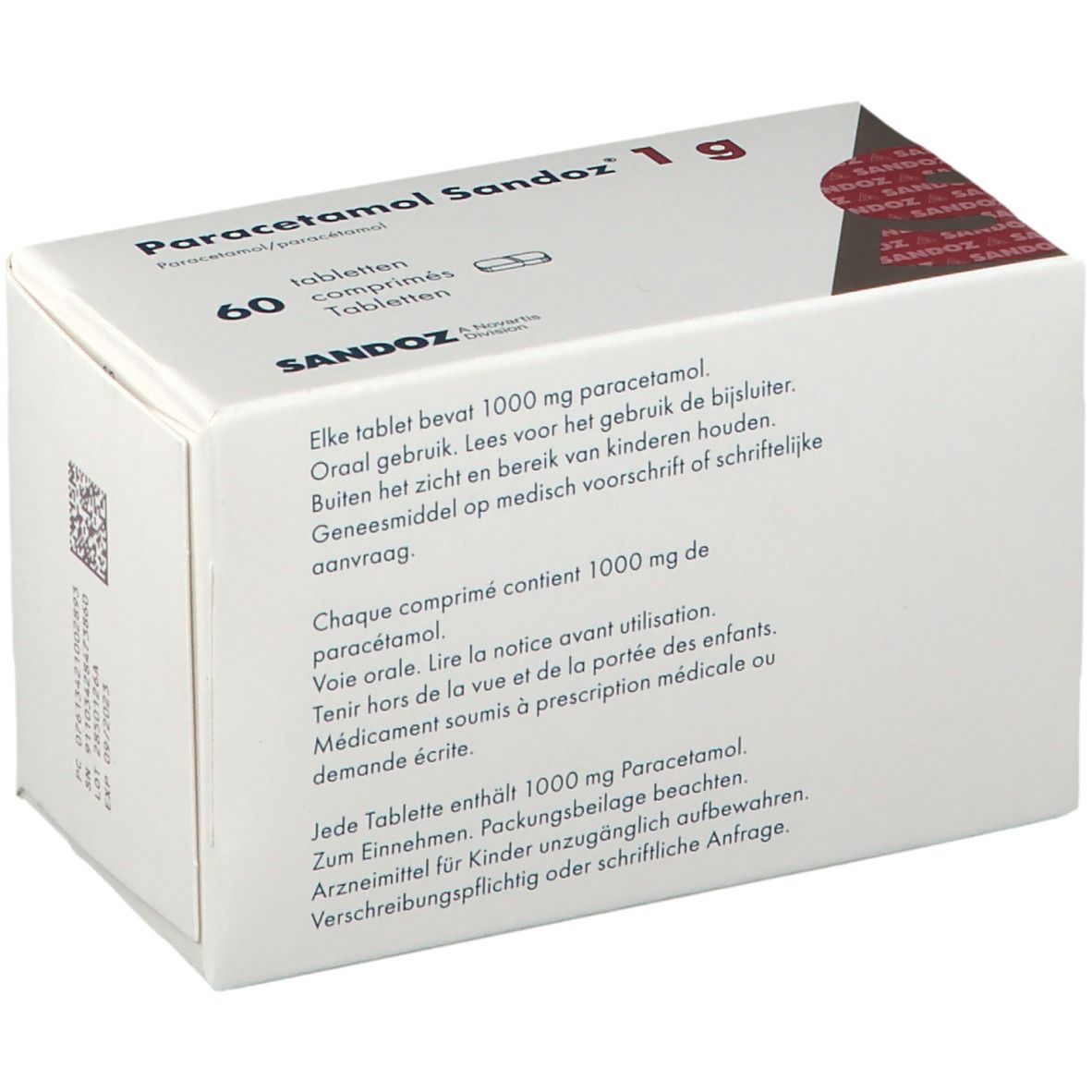 Paracetamol Sandoz 1g