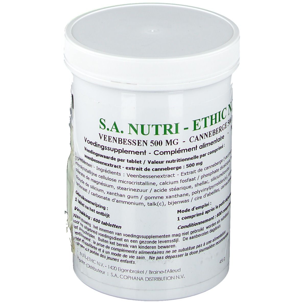 Veenbessen Nutri-ethic 500mg