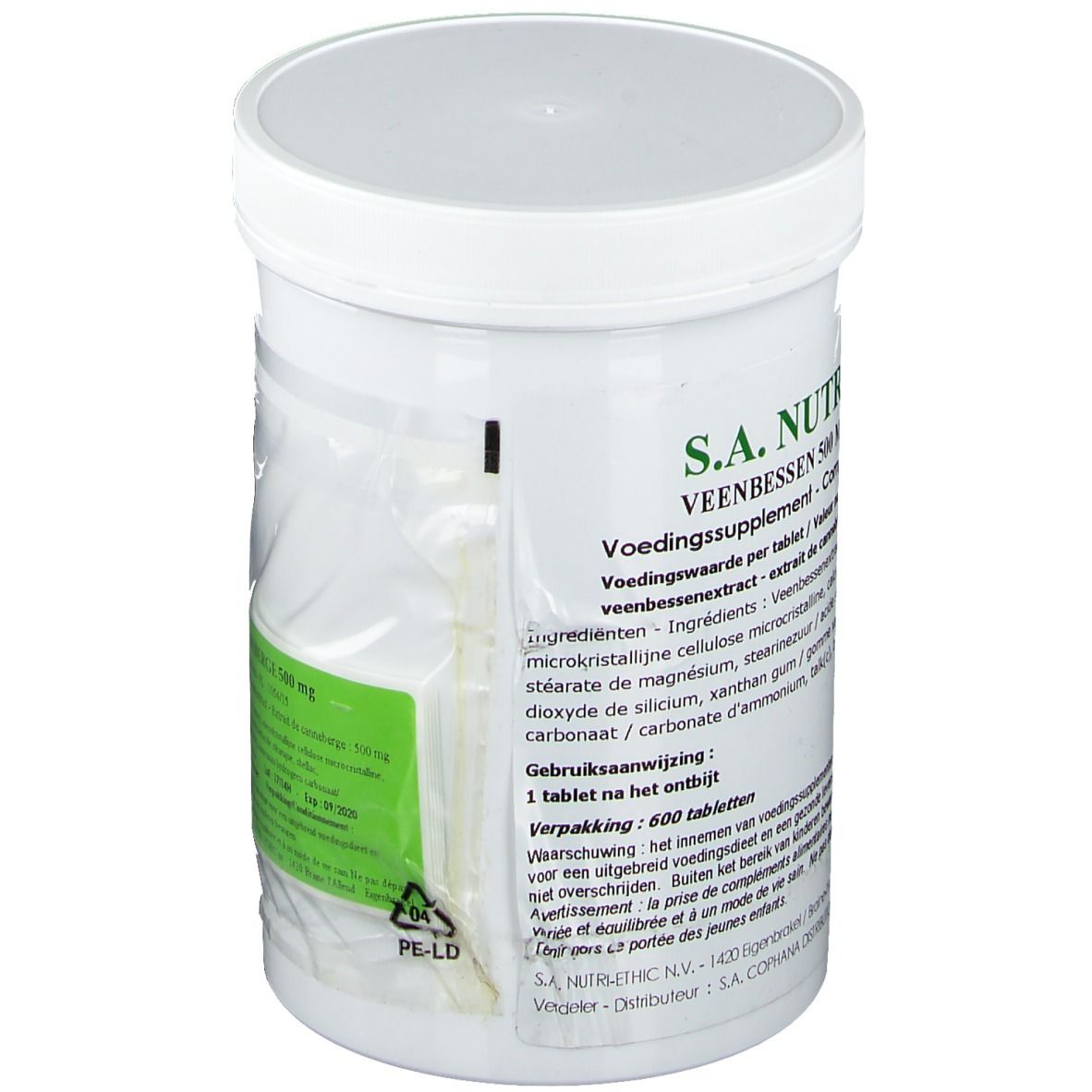 Veenbessen Nutri-ethic 500mg