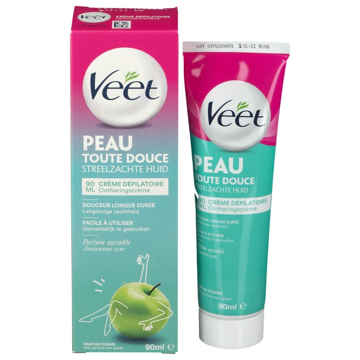 Veet Crème Dépilatoire Hydratante GenZ Parfum Pomme