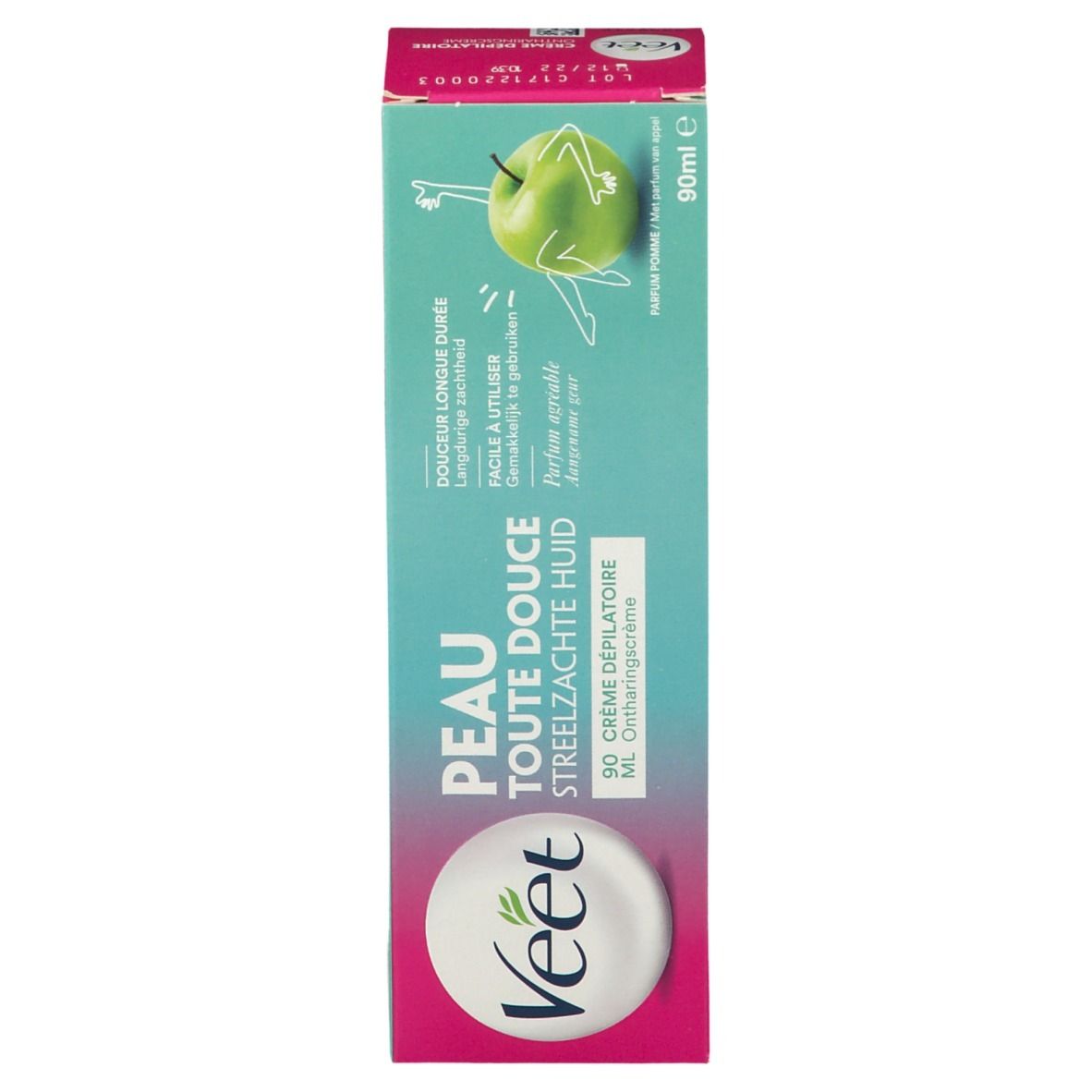 Veet Crème Dépilatoire Hydratante GenZ Parfum Pomme