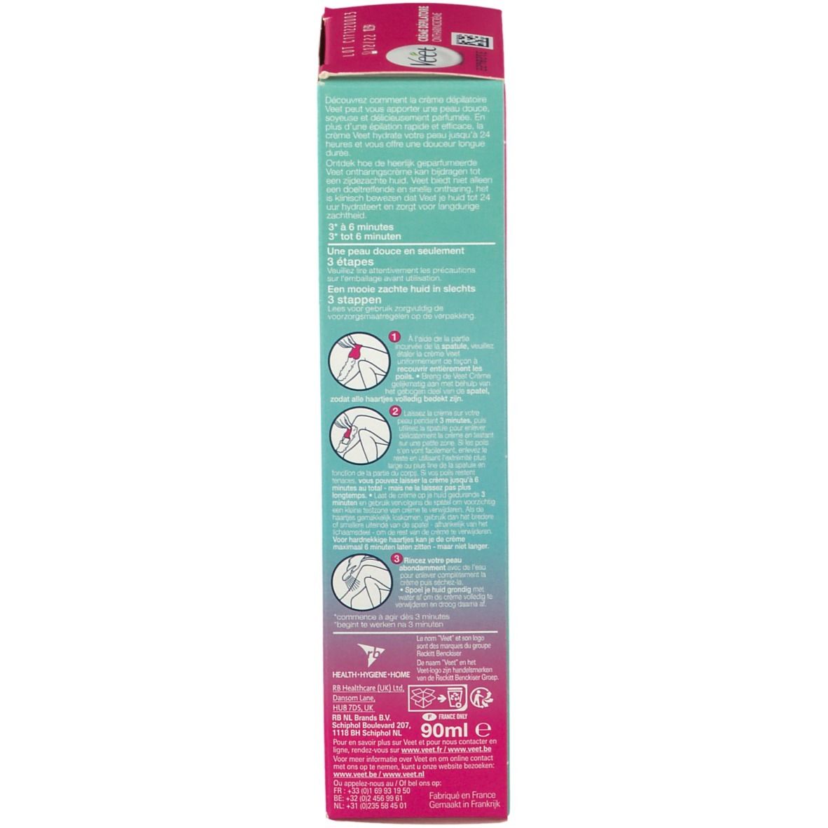 Veet Crème Dépilatoire Hydratante GenZ Parfum Pomme