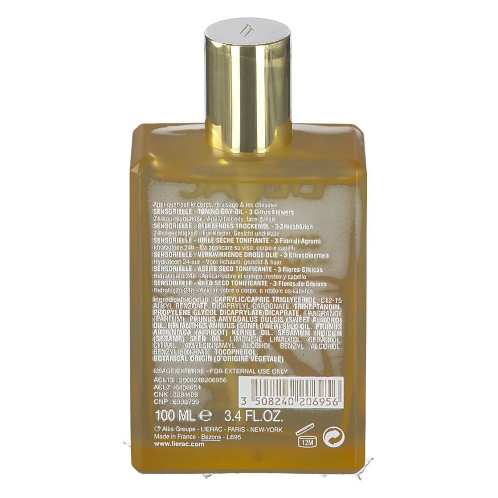 Lierac Sensorielle Huile Sèche Tonifiante Aux 3 Fleurs D'Agrumes