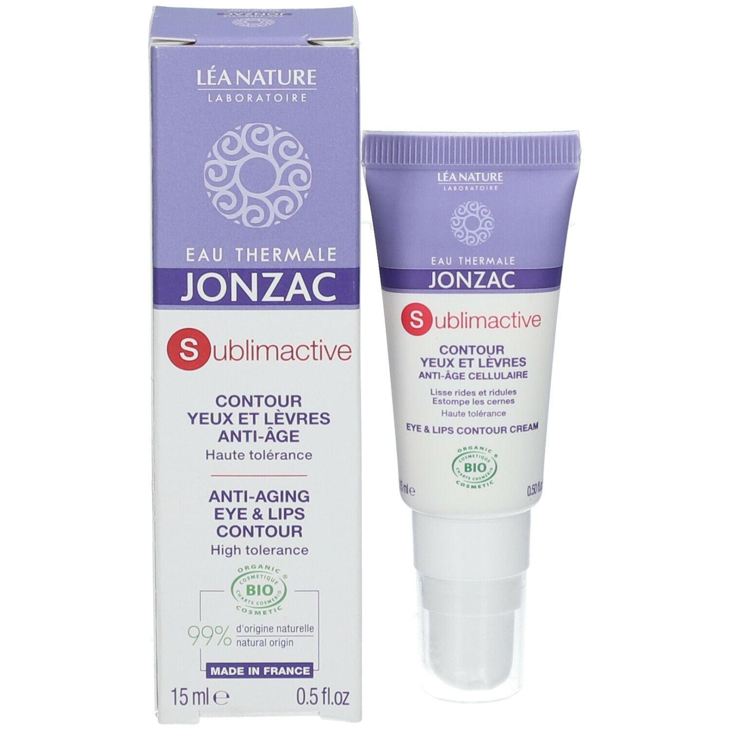 Jonzac Sublimactive Contour Yeux & Lèvres Anti-Âge Cellulaire Bio