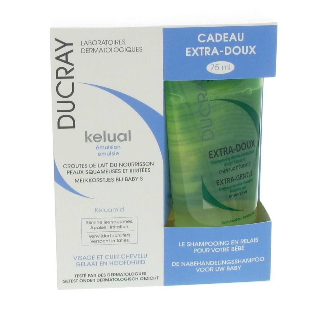 Ducray Kelual Emulsie + GRATIS Extra Doux Shampoo 75 ml