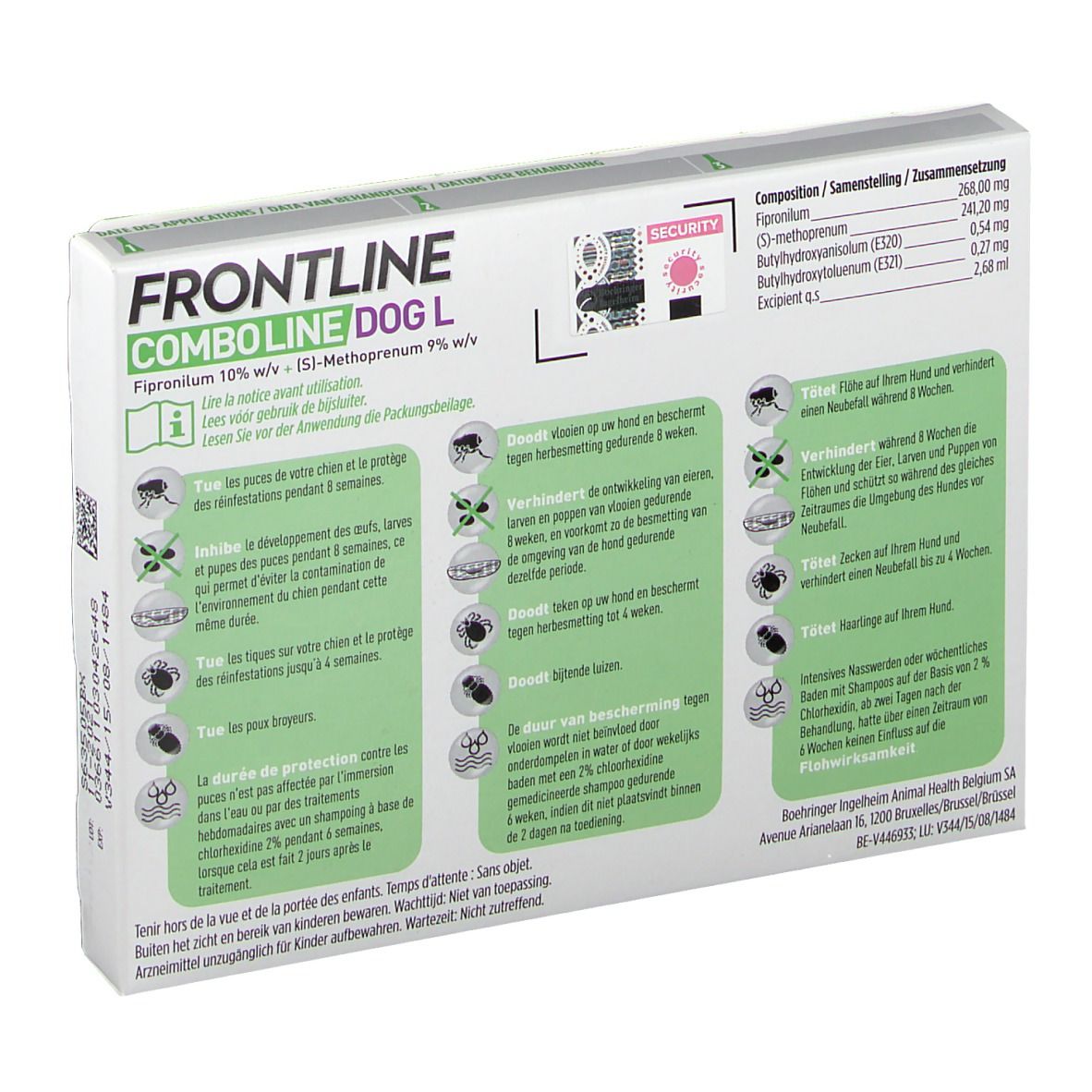 FRONTLINE Combo Line Chien L 20-40kg