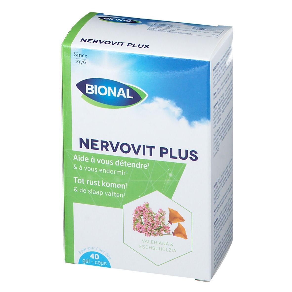 Bional Nervovit Plus – Détente et Endormissement – Complément AlimentaireVégane à la Valériane et au Pavot de Californie