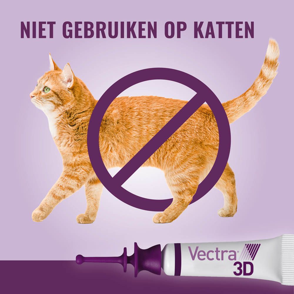 Vectra 3D verpakking. Toont bescherming tegen parasieten. Gemaakt in Frankrijk.
