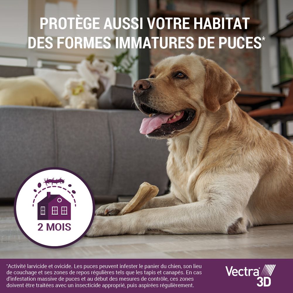 Côté de la boîte Vectra® 3D. Texte en plusieurs langues.