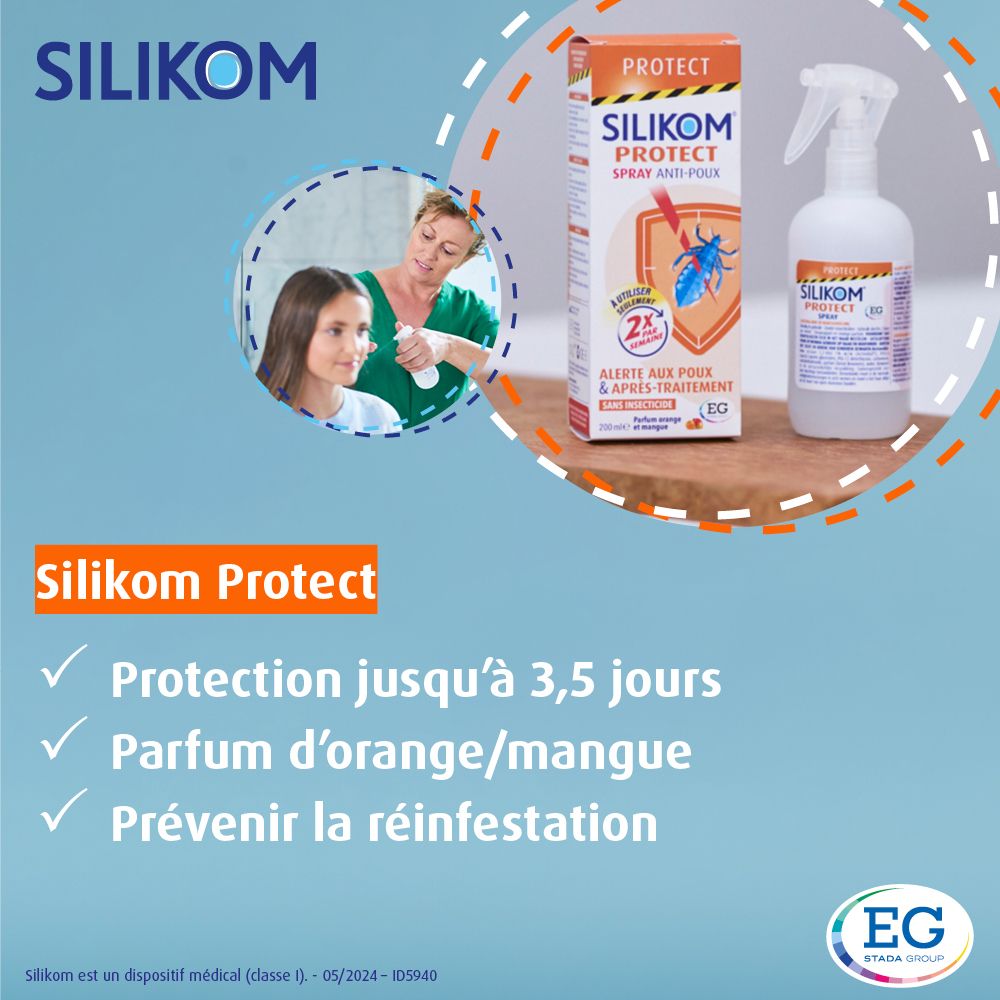 Silikom Protect | Protection contre les Poux & Traitement Actif