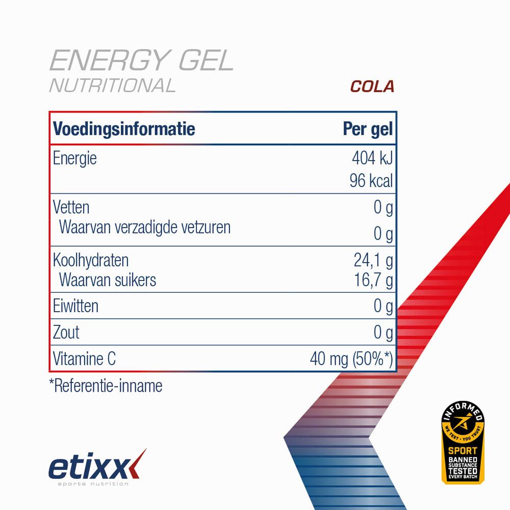 Etixx Nutritional Energy Gel Cola