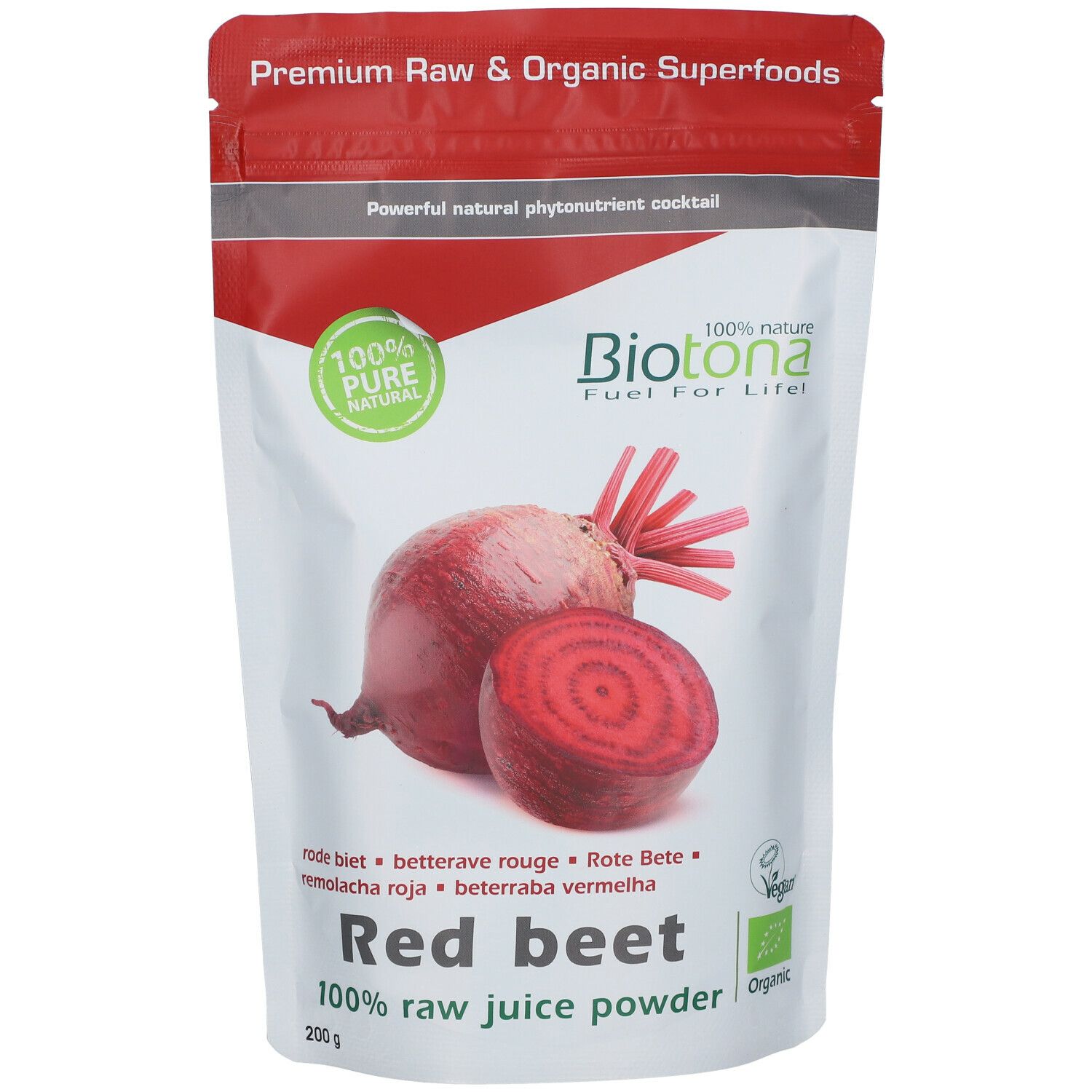 Biotona Bio Poudre De Jus De Betterave Rouge