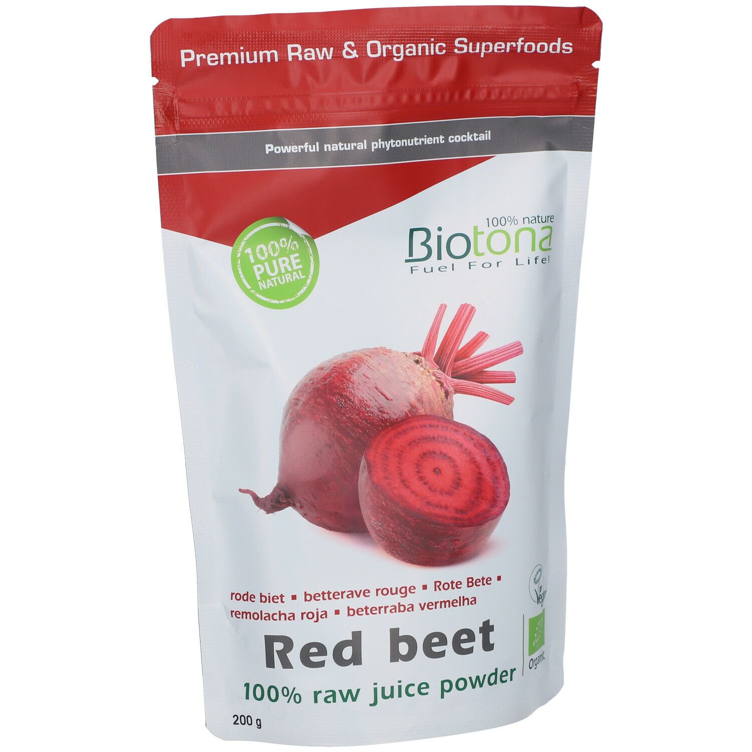 Biotona Bio Poudre De Jus De Betterave Rouge