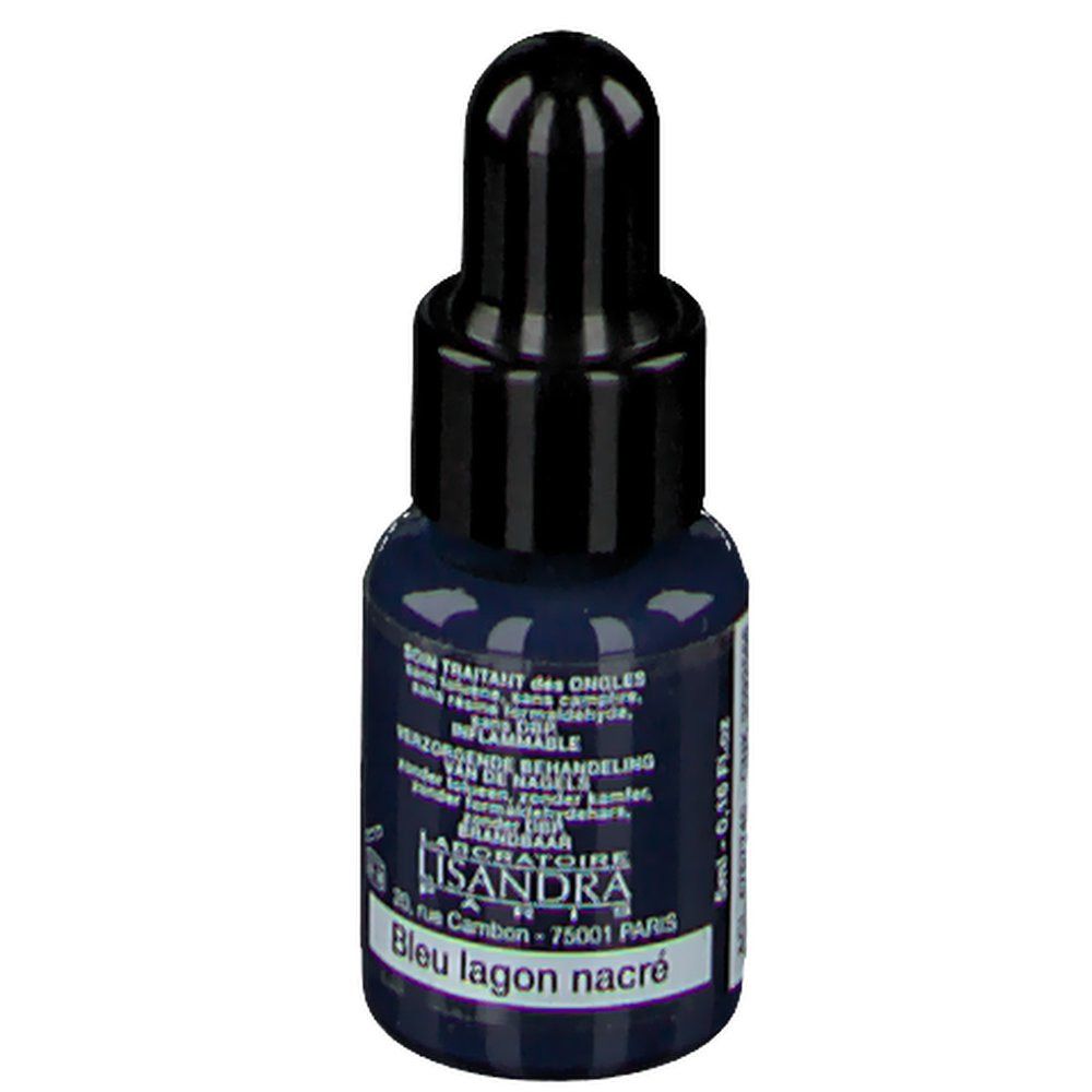 Lisandra Cosménail Vernis à Ongle 114 Bleu  Lagune Nacré
