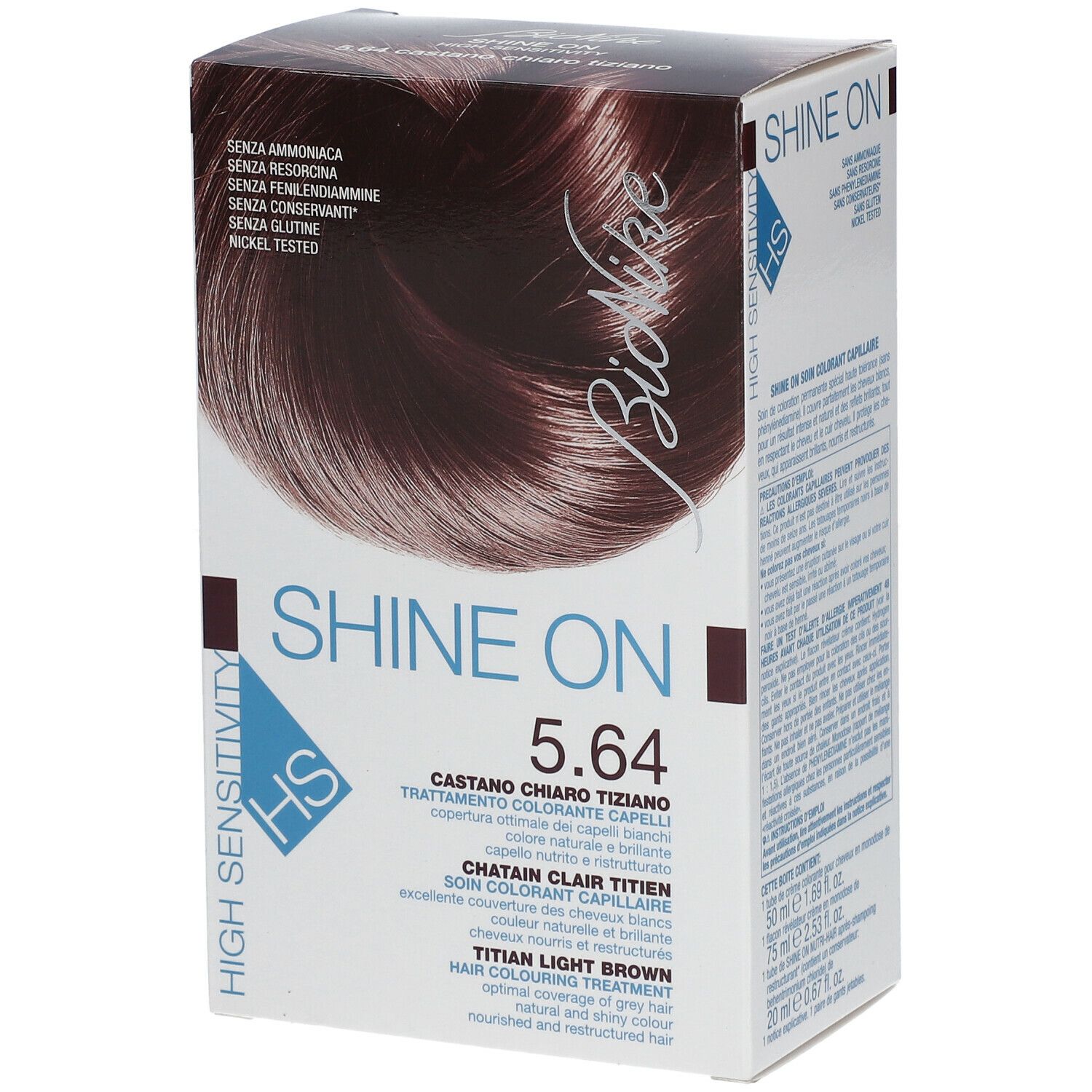 BioNike Shine On High Sensitivity 5.64 Titian Light Brown