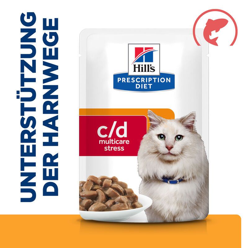 Hill's Prescription Diet C/D Urinary Stress Feline met Zalm