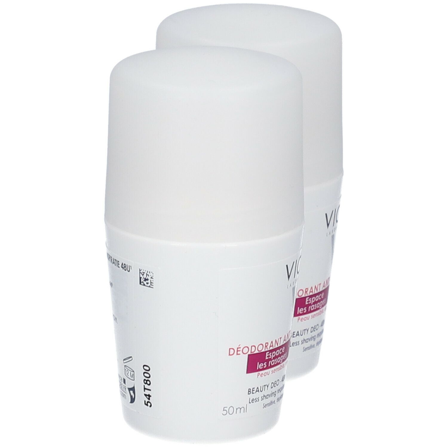 Vichy Deo Roll Anti-Croissance De Cheveux 48u Promo Duo