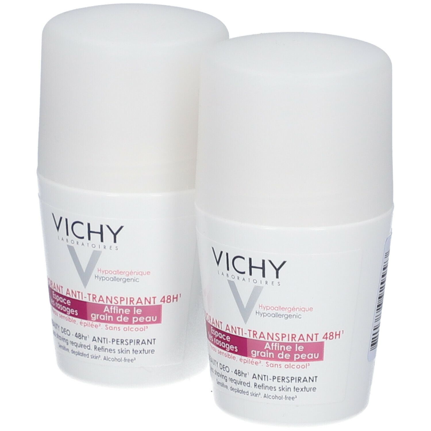 Vichy Deo Roll Anti-Croissance De Cheveux 48u Promo Duo